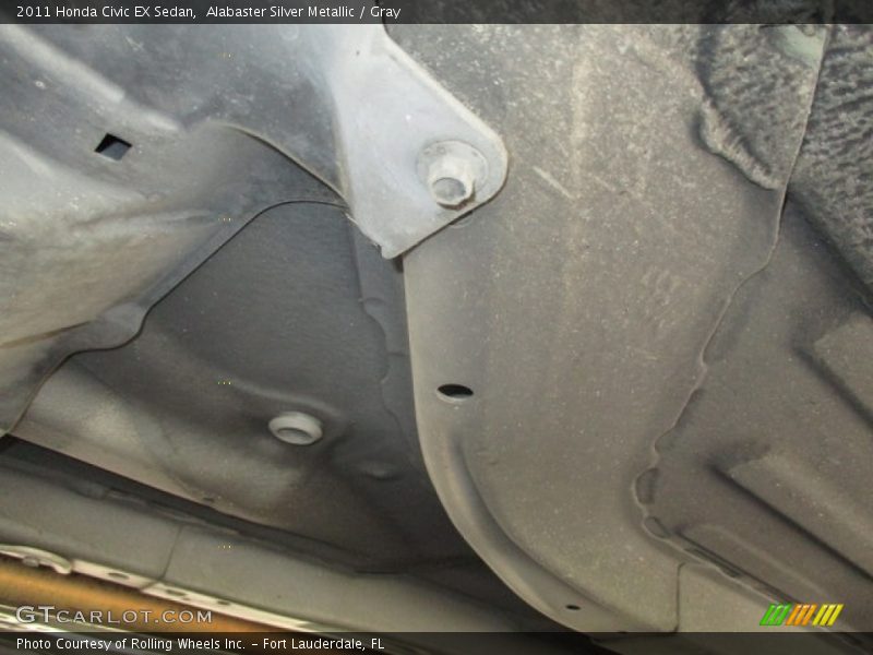 Alabaster Silver Metallic / Gray 2011 Honda Civic EX Sedan