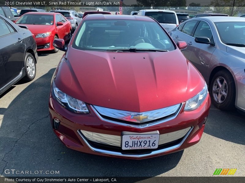 Siren Red Tintcoat / Light Ash/Dark Ash 2016 Chevrolet Volt LT