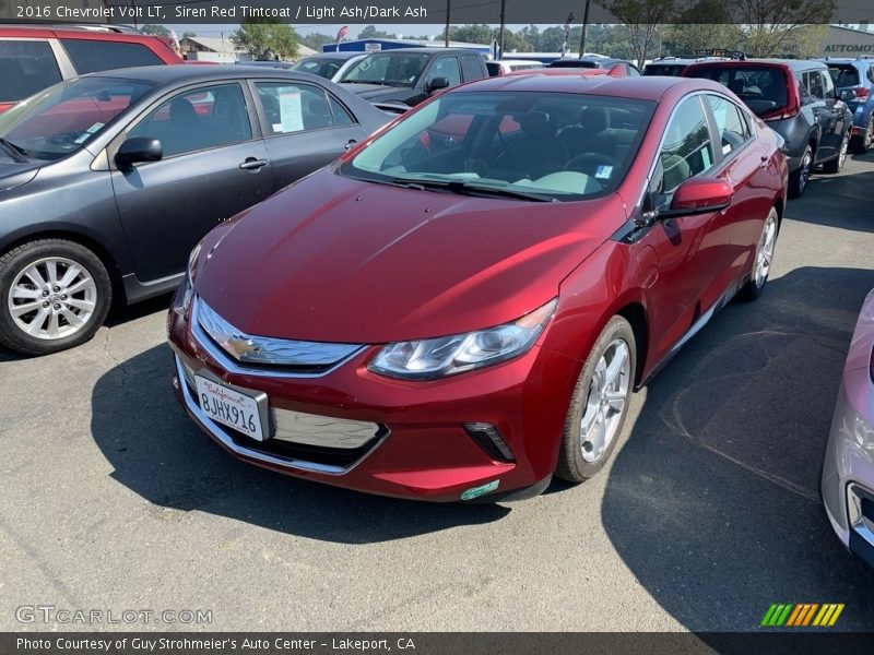 Siren Red Tintcoat / Light Ash/Dark Ash 2016 Chevrolet Volt LT