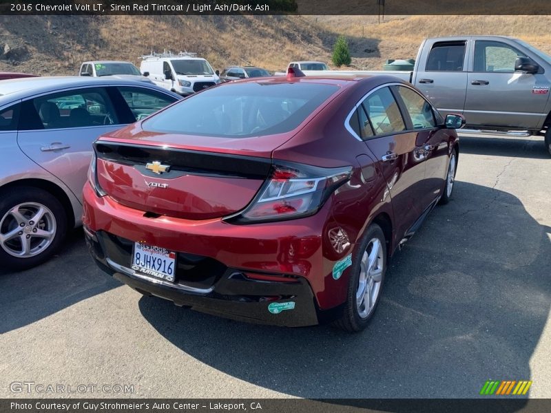 Siren Red Tintcoat / Light Ash/Dark Ash 2016 Chevrolet Volt LT