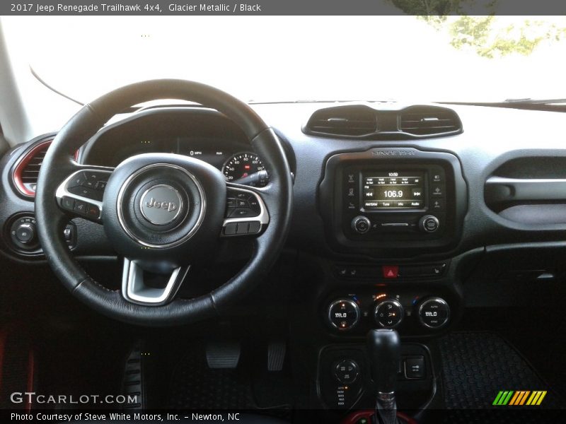 Glacier Metallic / Black 2017 Jeep Renegade Trailhawk 4x4