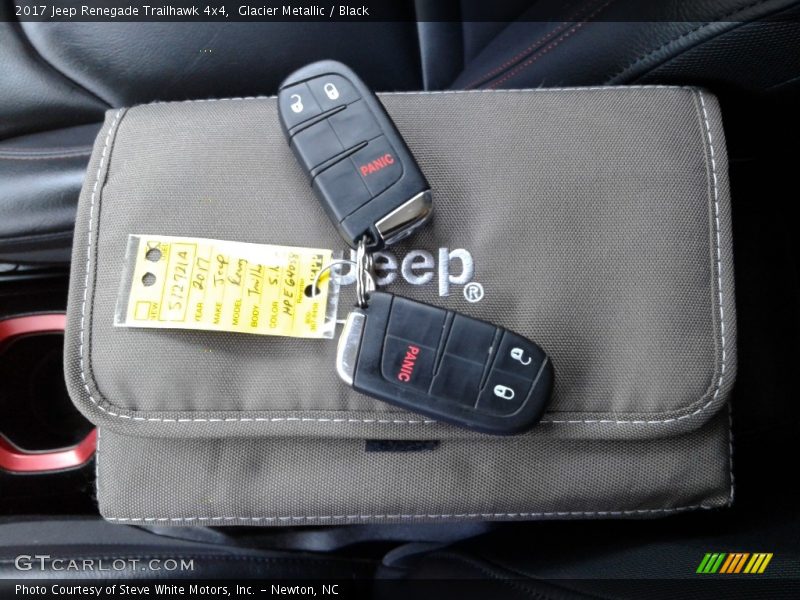 Glacier Metallic / Black 2017 Jeep Renegade Trailhawk 4x4