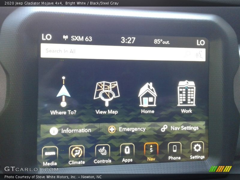 Controls of 2020 Gladiator Mojave 4x4
