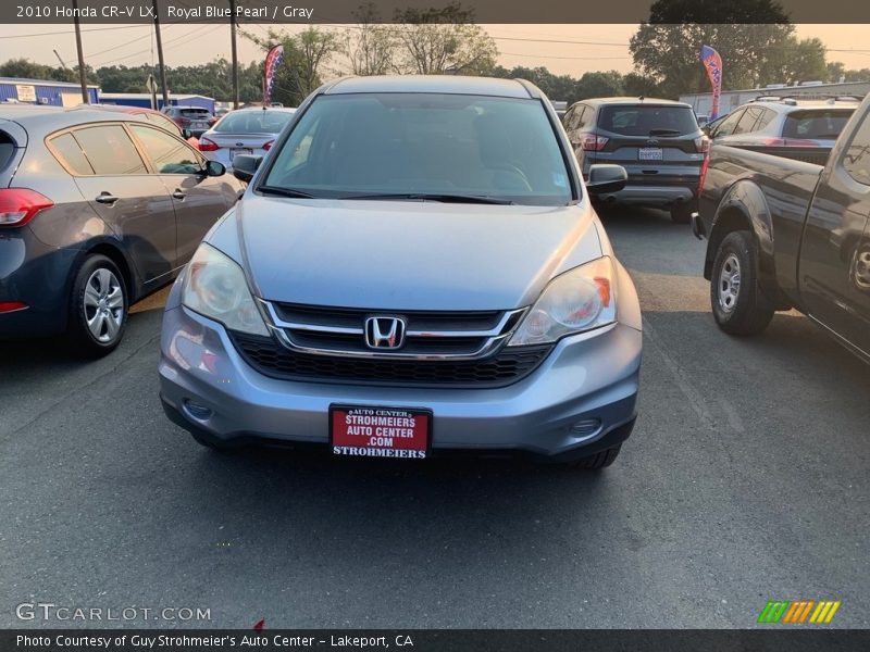 Royal Blue Pearl / Gray 2010 Honda CR-V LX