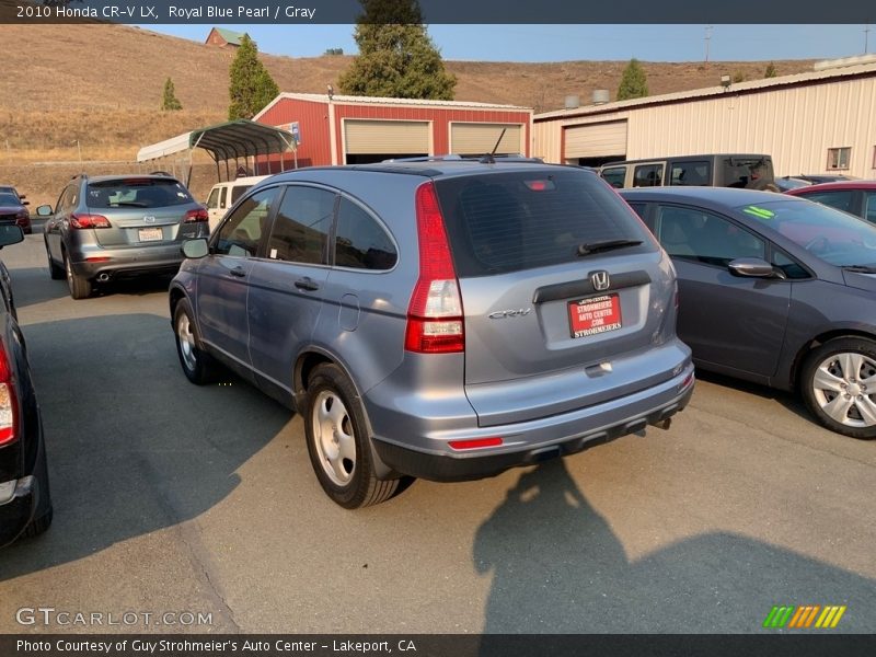 Royal Blue Pearl / Gray 2010 Honda CR-V LX