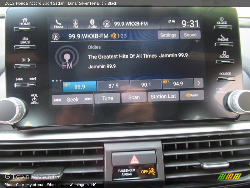 Lunar Silver Metallic / Black 2019 Honda Accord Sport Sedan