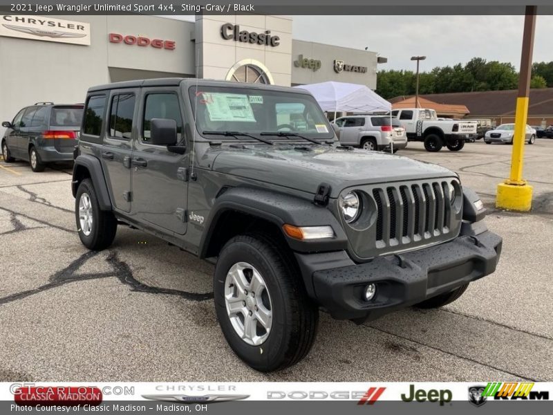 Sting-Gray / Black 2021 Jeep Wrangler Unlimited Sport 4x4