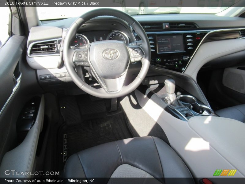 Predawn Gray Mica / Black 2018 Toyota Camry XLE
