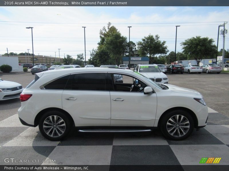 White Diamond Pearl / Parchment 2016 Acura MDX SH-AWD Technology