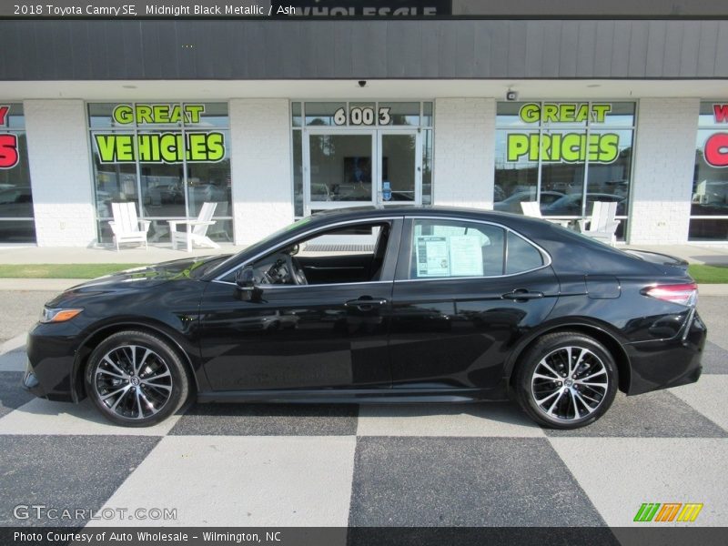 Midnight Black Metallic / Ash 2018 Toyota Camry SE
