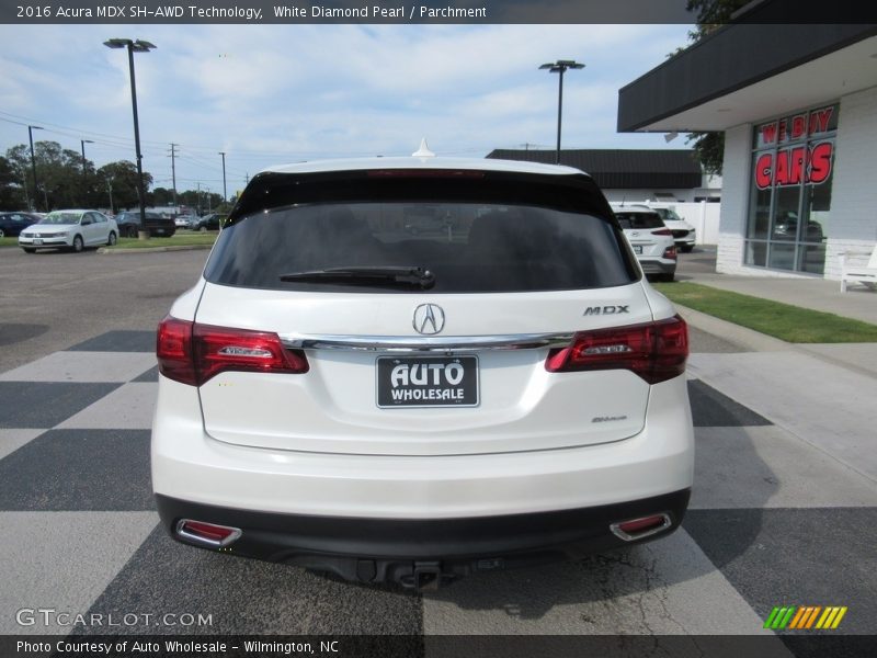 White Diamond Pearl / Parchment 2016 Acura MDX SH-AWD Technology