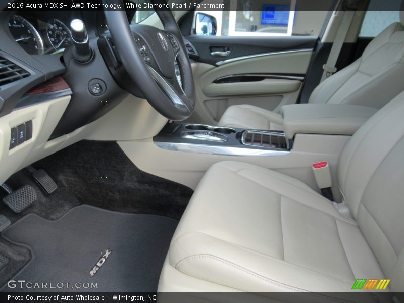 White Diamond Pearl / Parchment 2016 Acura MDX SH-AWD Technology