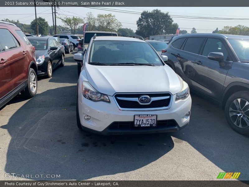 Satin White Pearl / Black 2013 Subaru XV Crosstrek 2.0 Premium