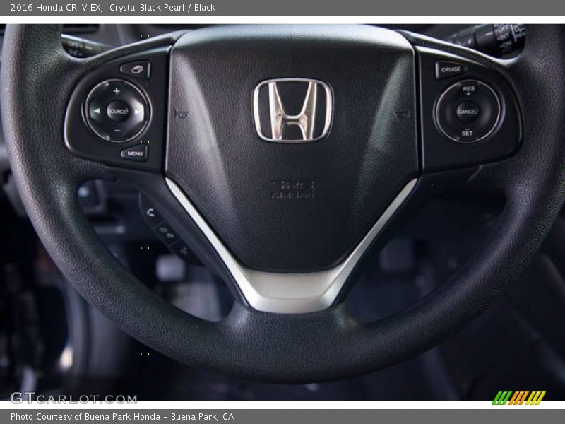 Crystal Black Pearl / Black 2016 Honda CR-V EX