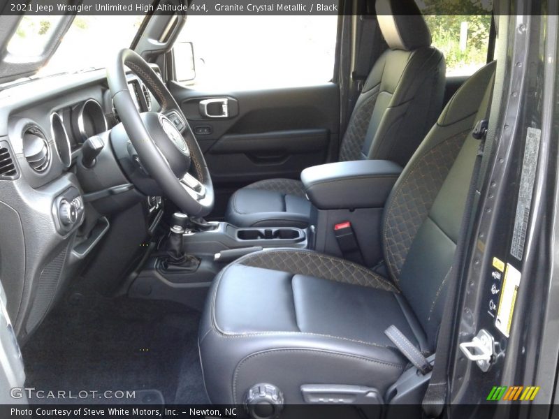 Front Seat of 2021 Wrangler Unlimited High Altitude 4x4