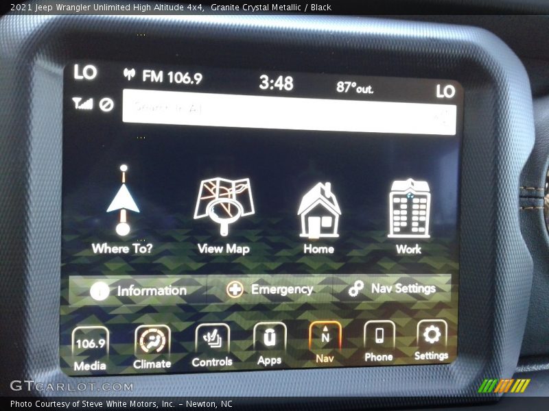 Controls of 2021 Wrangler Unlimited High Altitude 4x4