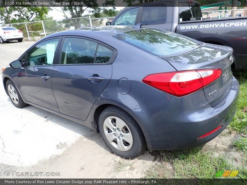 Steel Blue / Black 2016 Kia Forte LX Sedan