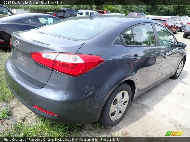 Steel Blue / Black 2016 Kia Forte LX Sedan