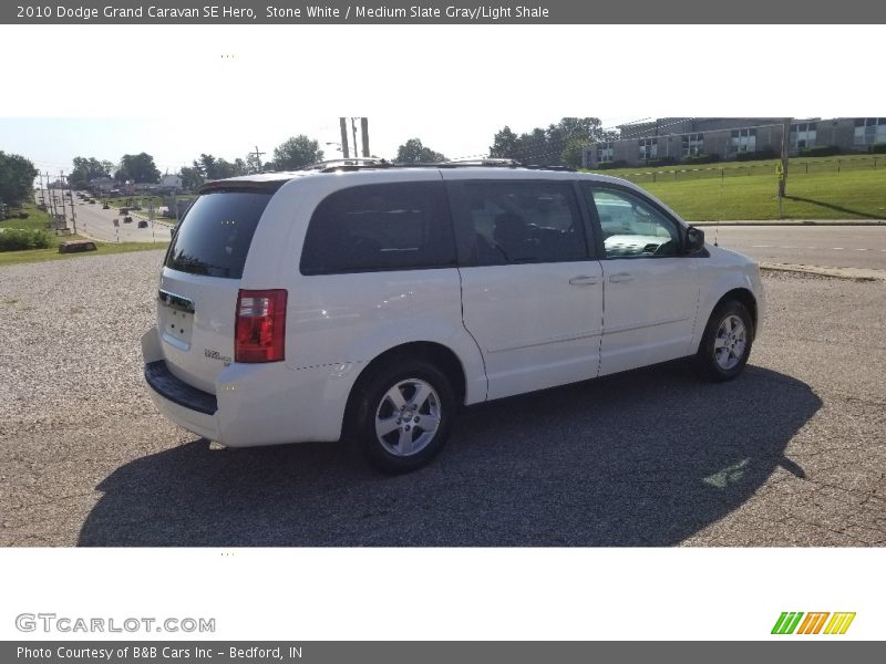 Stone White / Medium Slate Gray/Light Shale 2010 Dodge Grand Caravan SE Hero