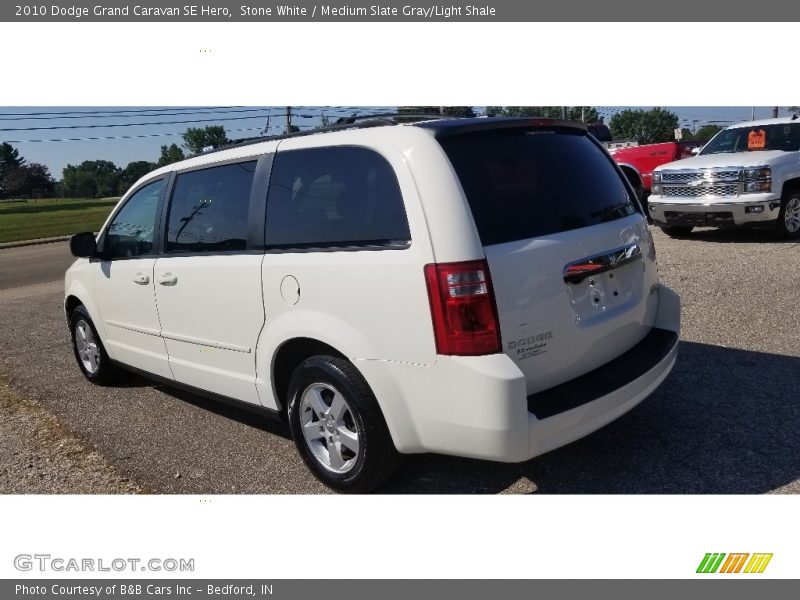 Stone White / Medium Slate Gray/Light Shale 2010 Dodge Grand Caravan SE Hero