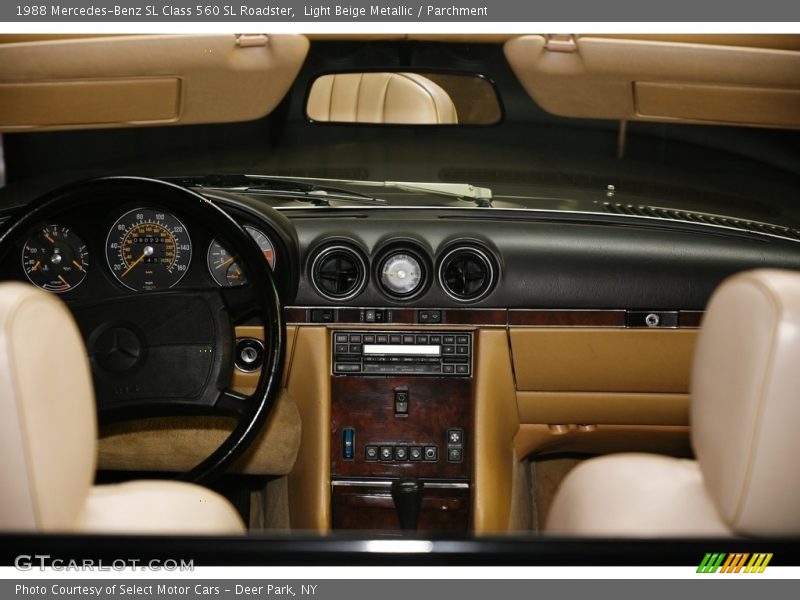 Light Beige Metallic / Parchment 1988 Mercedes-Benz SL Class 560 SL Roadster