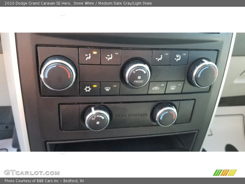 Stone White / Medium Slate Gray/Light Shale 2010 Dodge Grand Caravan SE Hero