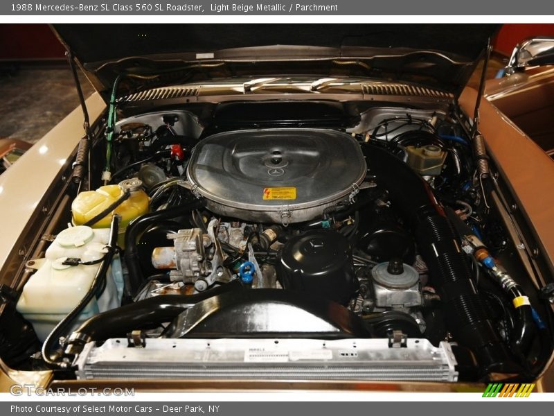 Light Beige Metallic / Parchment 1988 Mercedes-Benz SL Class 560 SL Roadster
