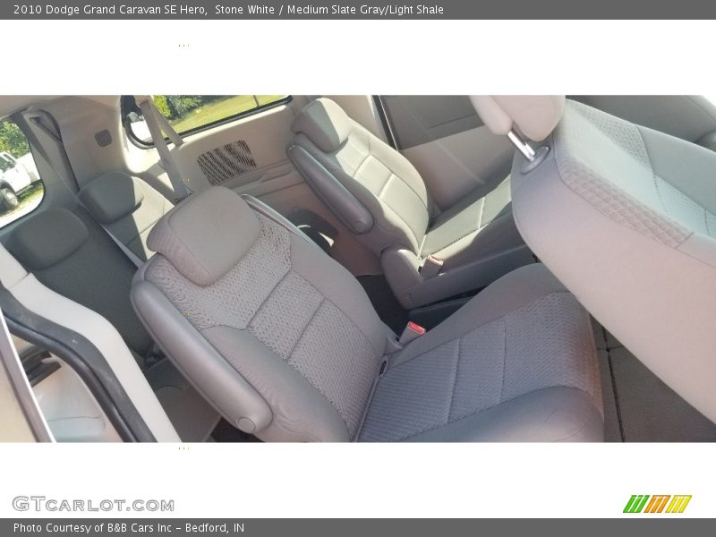 Stone White / Medium Slate Gray/Light Shale 2010 Dodge Grand Caravan SE Hero