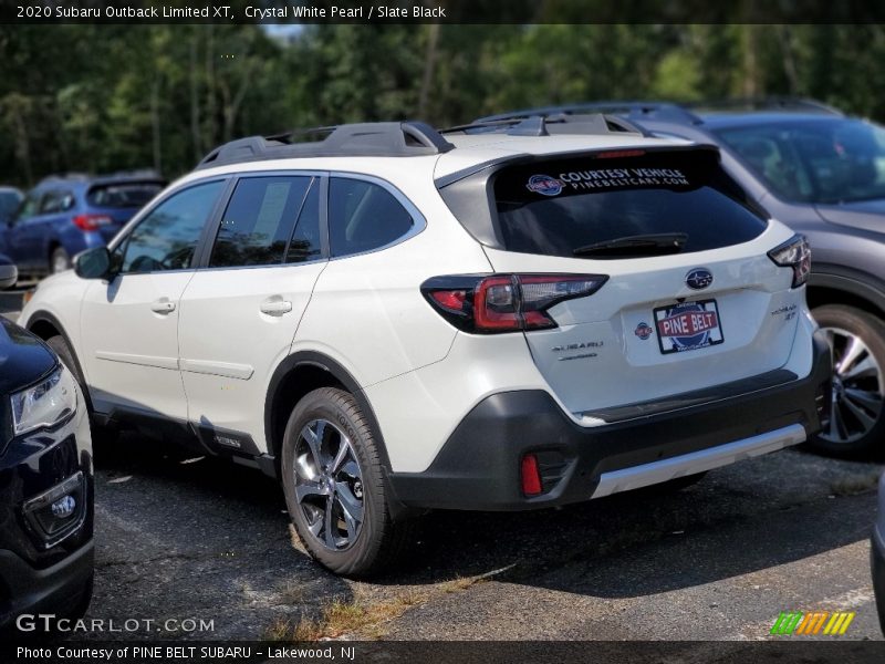 Crystal White Pearl / Slate Black 2020 Subaru Outback Limited XT