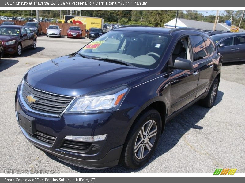 Blue Velvet Metallic / Dark Titanium/Light Titanium 2017 Chevrolet Traverse LS