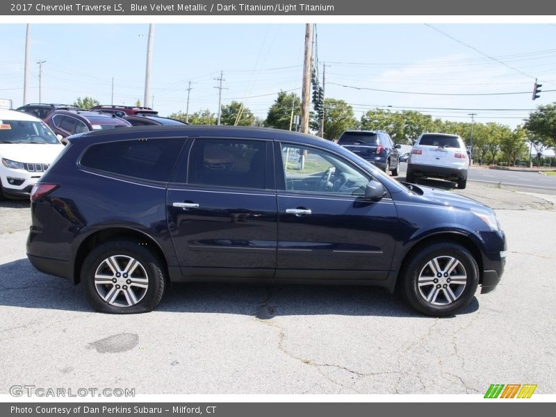 Blue Velvet Metallic / Dark Titanium/Light Titanium 2017 Chevrolet Traverse LS