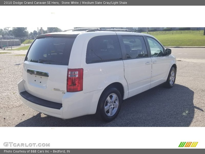Stone White / Medium Slate Gray/Light Shale 2010 Dodge Grand Caravan SE Hero