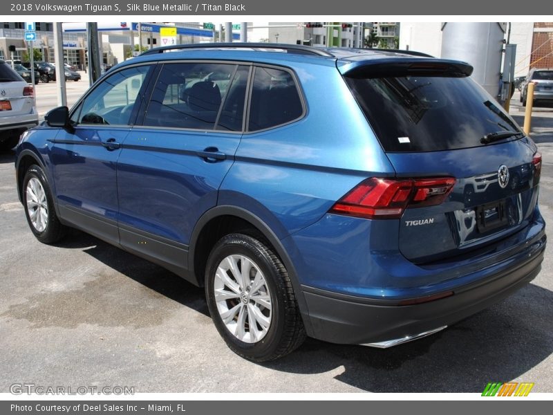 Silk Blue Metallic / Titan Black 2018 Volkswagen Tiguan S