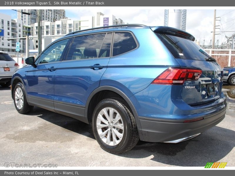 Silk Blue Metallic / Titan Black 2018 Volkswagen Tiguan S