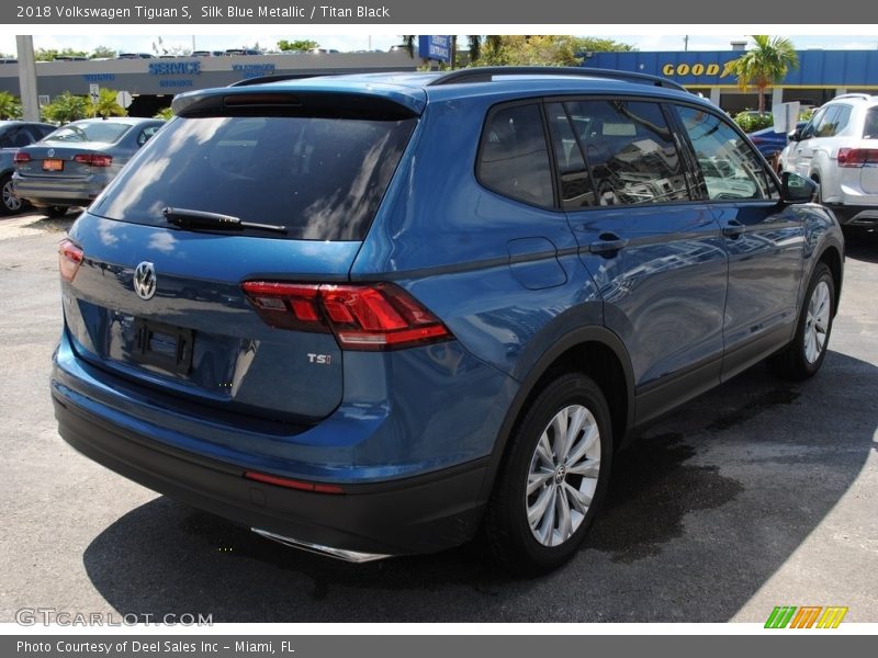 Silk Blue Metallic / Titan Black 2018 Volkswagen Tiguan S