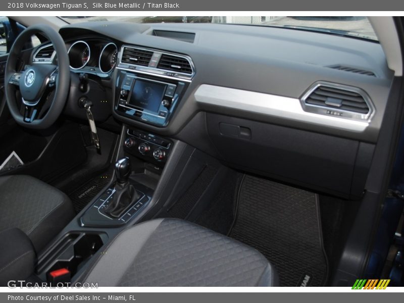Silk Blue Metallic / Titan Black 2018 Volkswagen Tiguan S