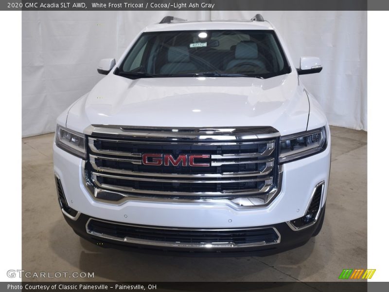 White Frost Tricoat / Cocoa/­Light Ash Gray 2020 GMC Acadia SLT AWD