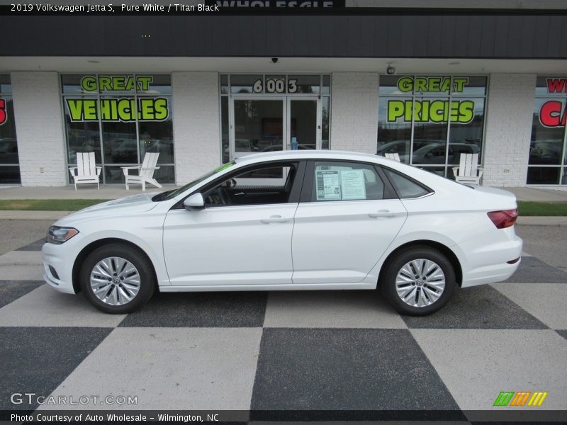 Pure White / Titan Black 2019 Volkswagen Jetta S