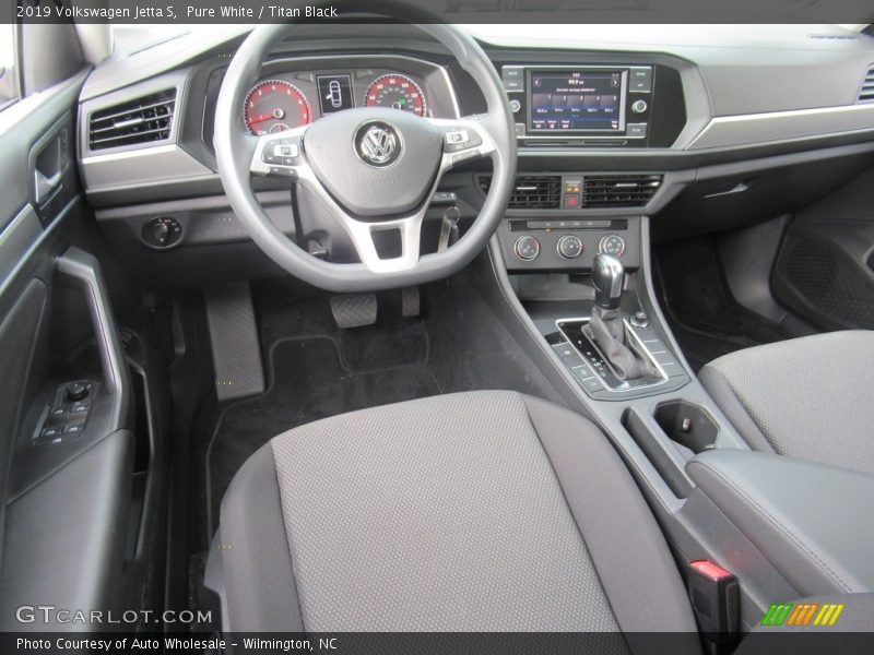 Pure White / Titan Black 2019 Volkswagen Jetta S