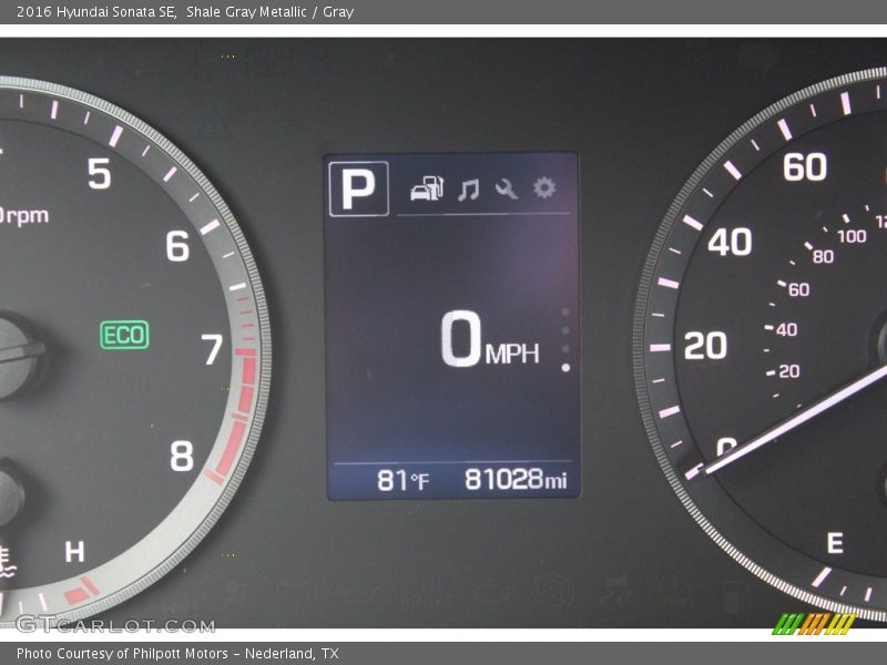 Shale Gray Metallic / Gray 2016 Hyundai Sonata SE