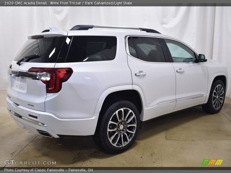White Frost Tricoat / Dark Galvanized/Light Shale 2020 GMC Acadia Denali