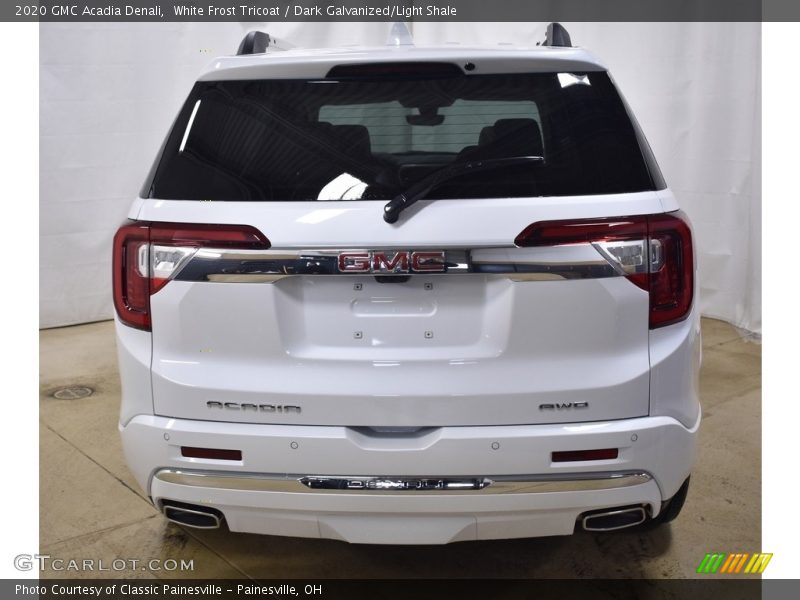 White Frost Tricoat / Dark Galvanized/Light Shale 2020 GMC Acadia Denali