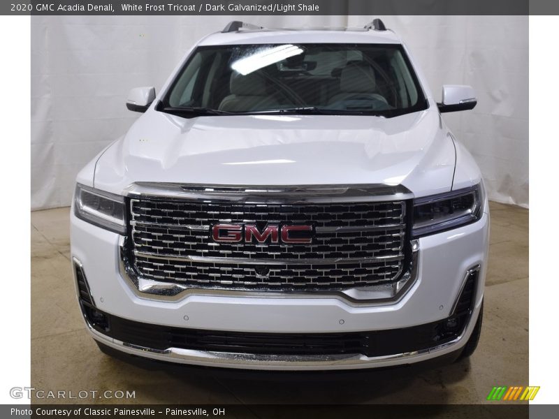 White Frost Tricoat / Dark Galvanized/Light Shale 2020 GMC Acadia Denali
