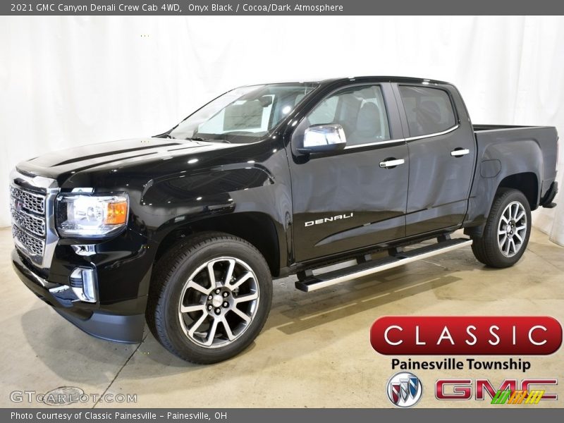 Onyx Black / Cocoa/Dark Atmosphere 2021 GMC Canyon Denali Crew Cab 4WD