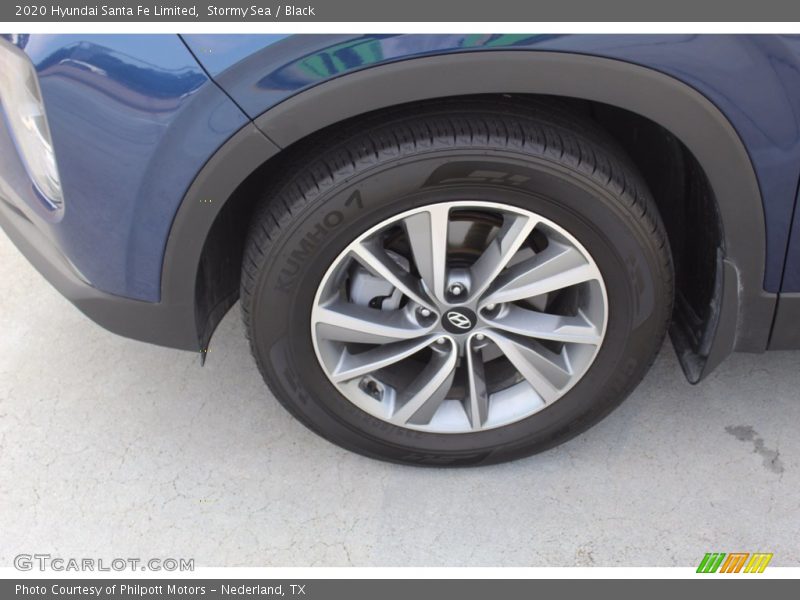Stormy Sea / Black 2020 Hyundai Santa Fe Limited