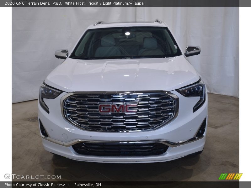 White Frost Tricoat / Light Platinum/­Taupe 2020 GMC Terrain Denali AWD