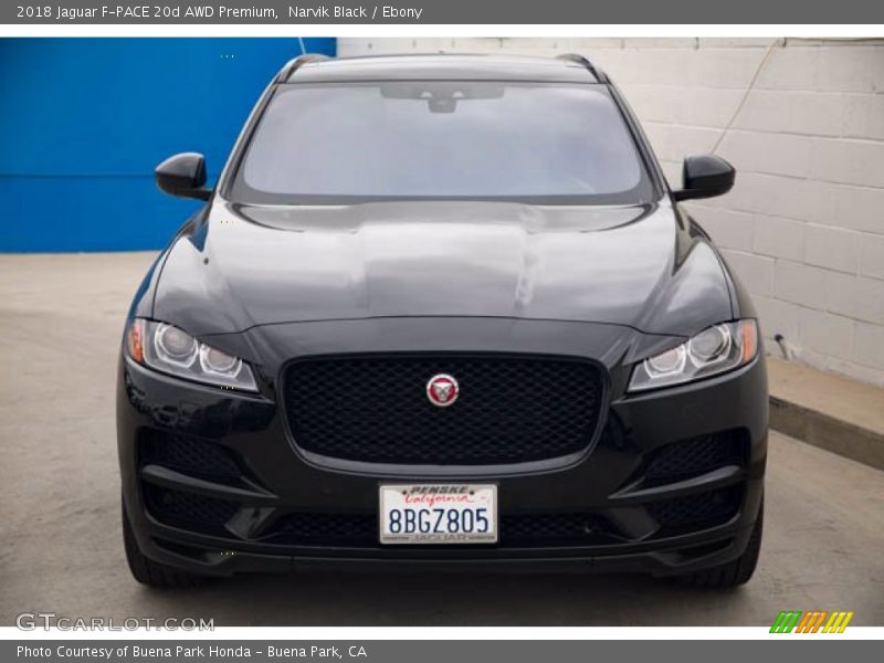 Narvik Black / Ebony 2018 Jaguar F-PACE 20d AWD Premium