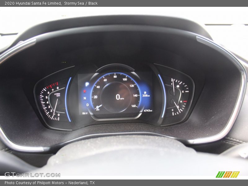 Stormy Sea / Black 2020 Hyundai Santa Fe Limited