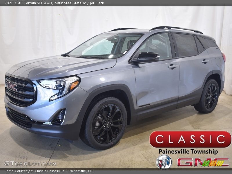 Satin Steel Metallic / Jet Black 2020 GMC Terrain SLT AWD