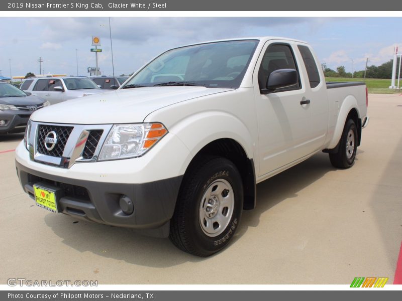Glacier White / Steel 2019 Nissan Frontier S King Cab